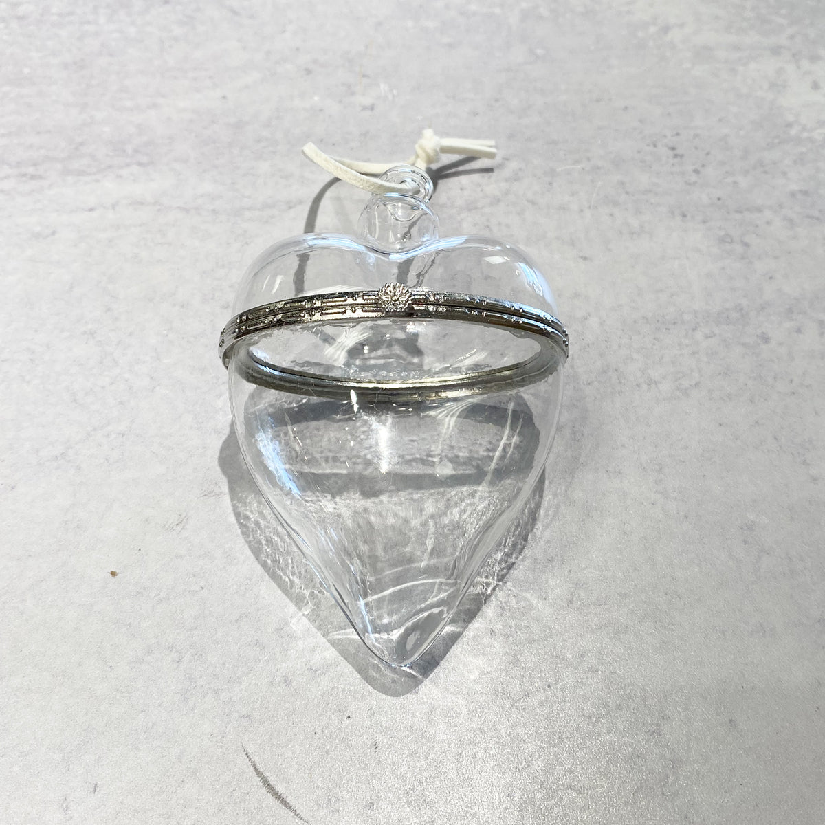 Glass Keepsake Ornament Heart