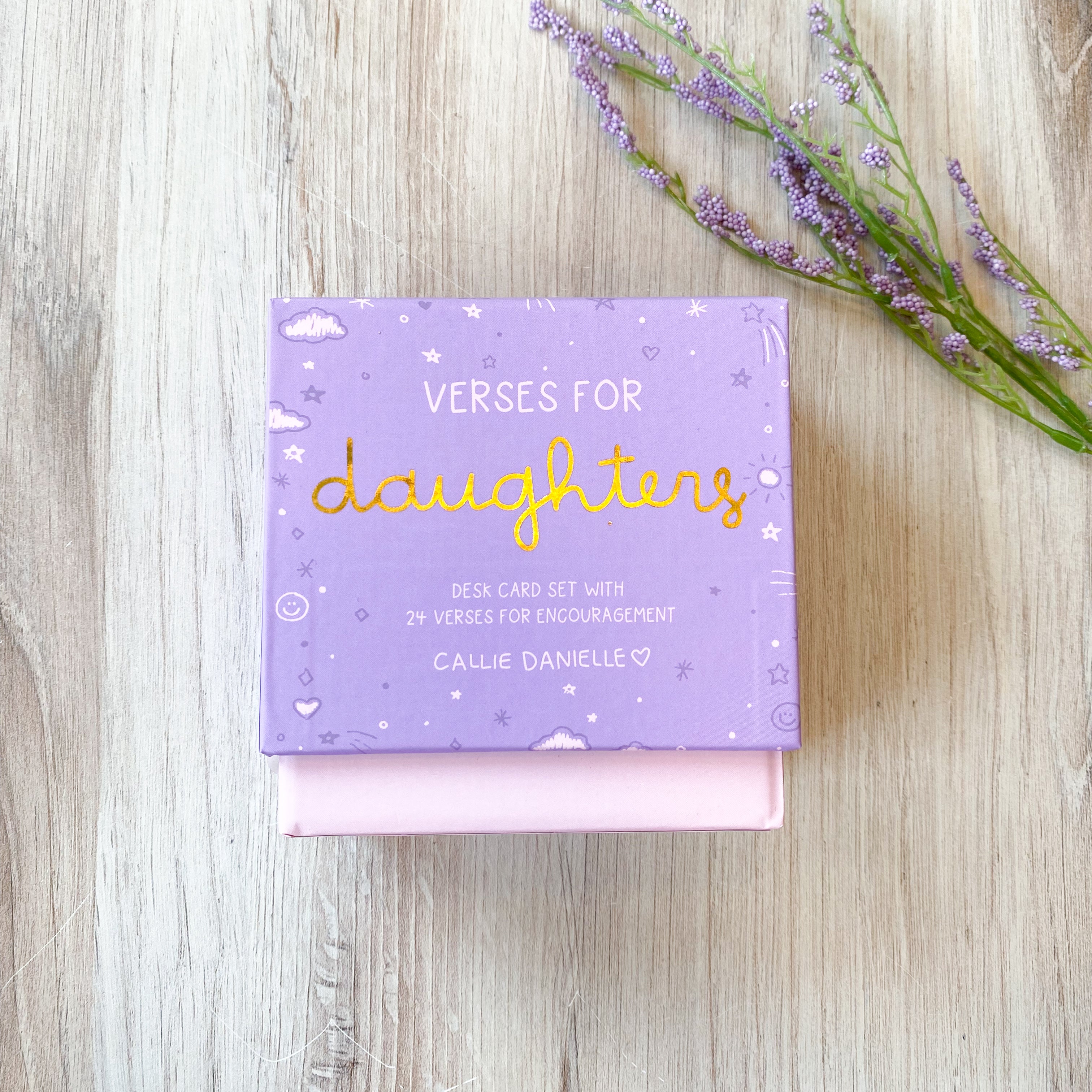Verses Of Inspiration for Daughters Desk Card Set
