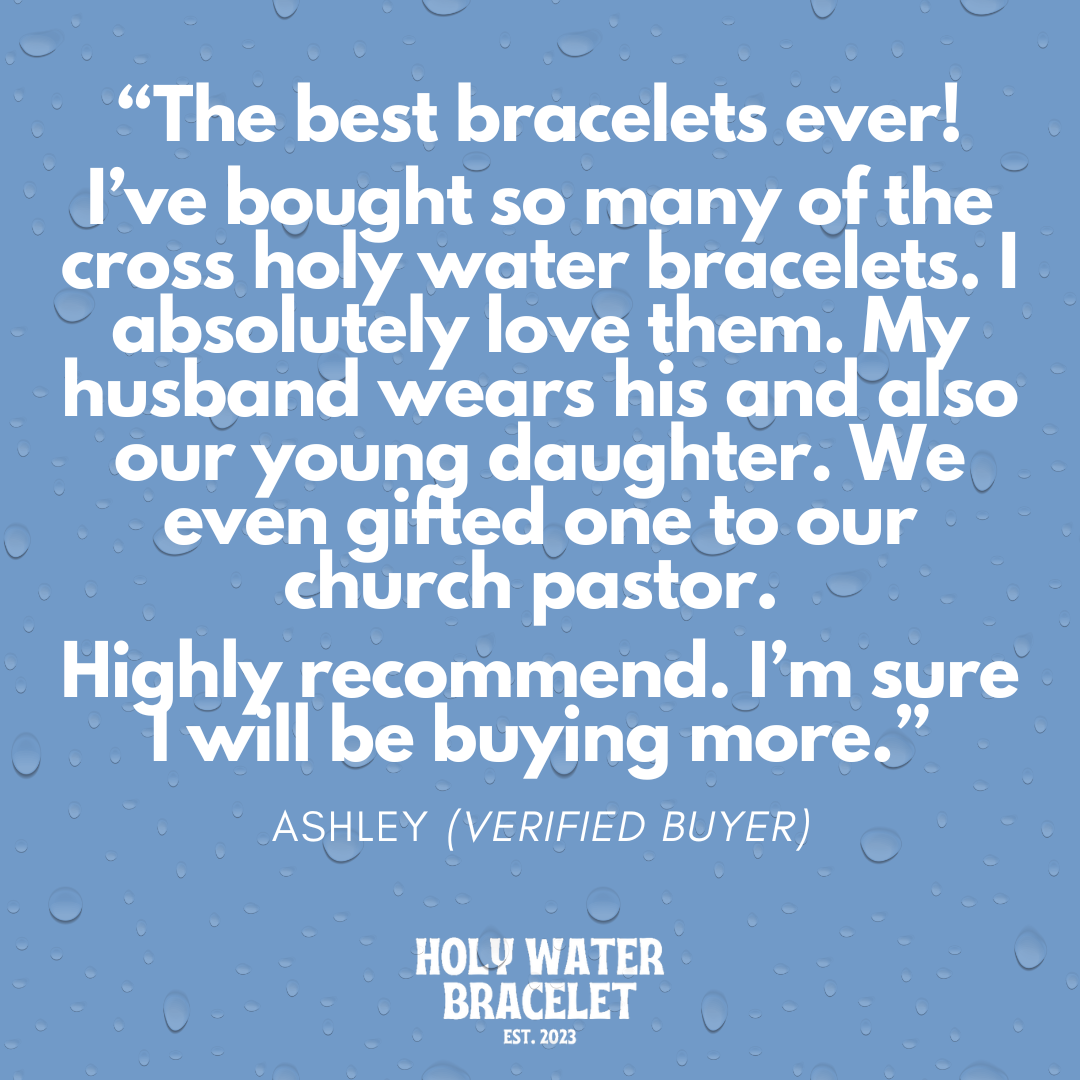 HOLY WATER MIRACULOUS MARY PORCELAIN BRACELET