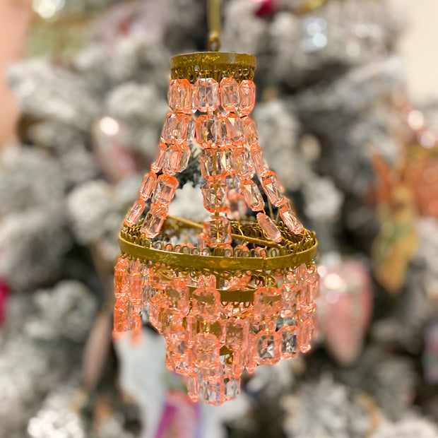 Metal & Plastic Chandelier Ornament, 4 Styles