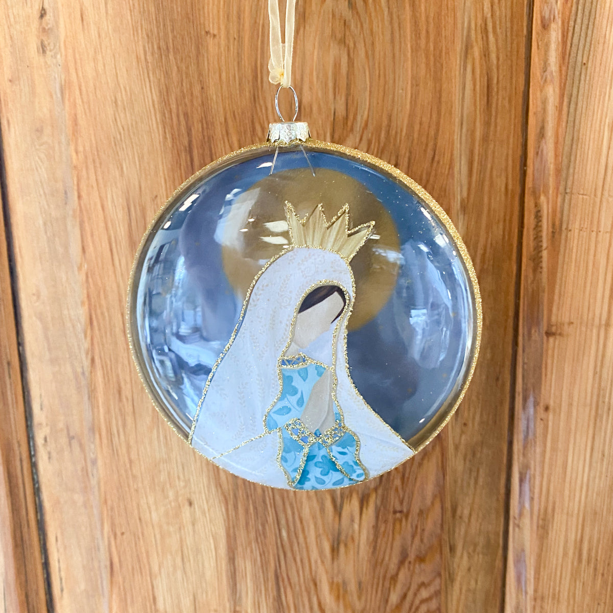 4.75" Holy Mother Disc Ornament