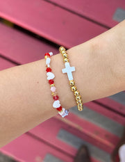 Gold Cross Bracelet