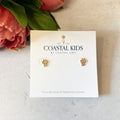 Coastal Kids CZ Cross Earrings