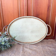 19" Antique Green Tray