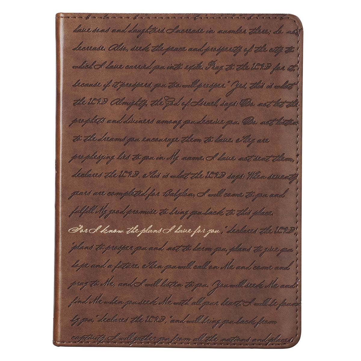 Journal Handy Brown I Know the Plans Jer. 29:11