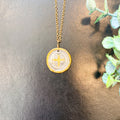 A-1481 St. Benedict with Detail accented on Gold Filled Chain