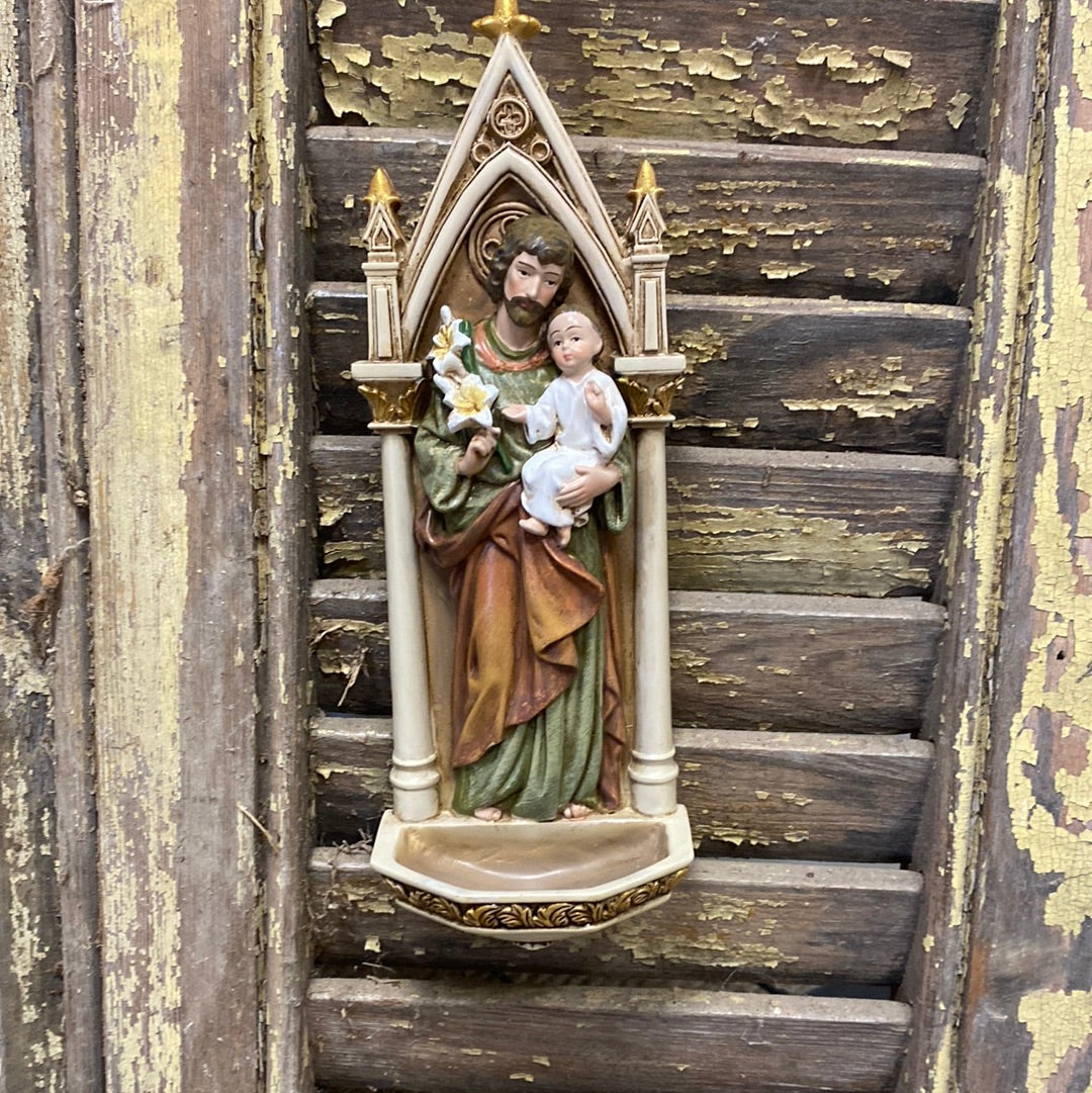 7.75"h St. Joseph Water Font