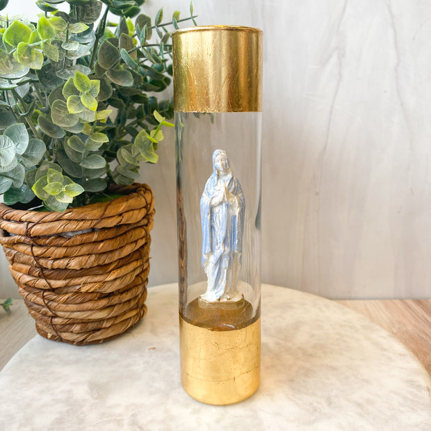 Gold Leaf Bud Vase