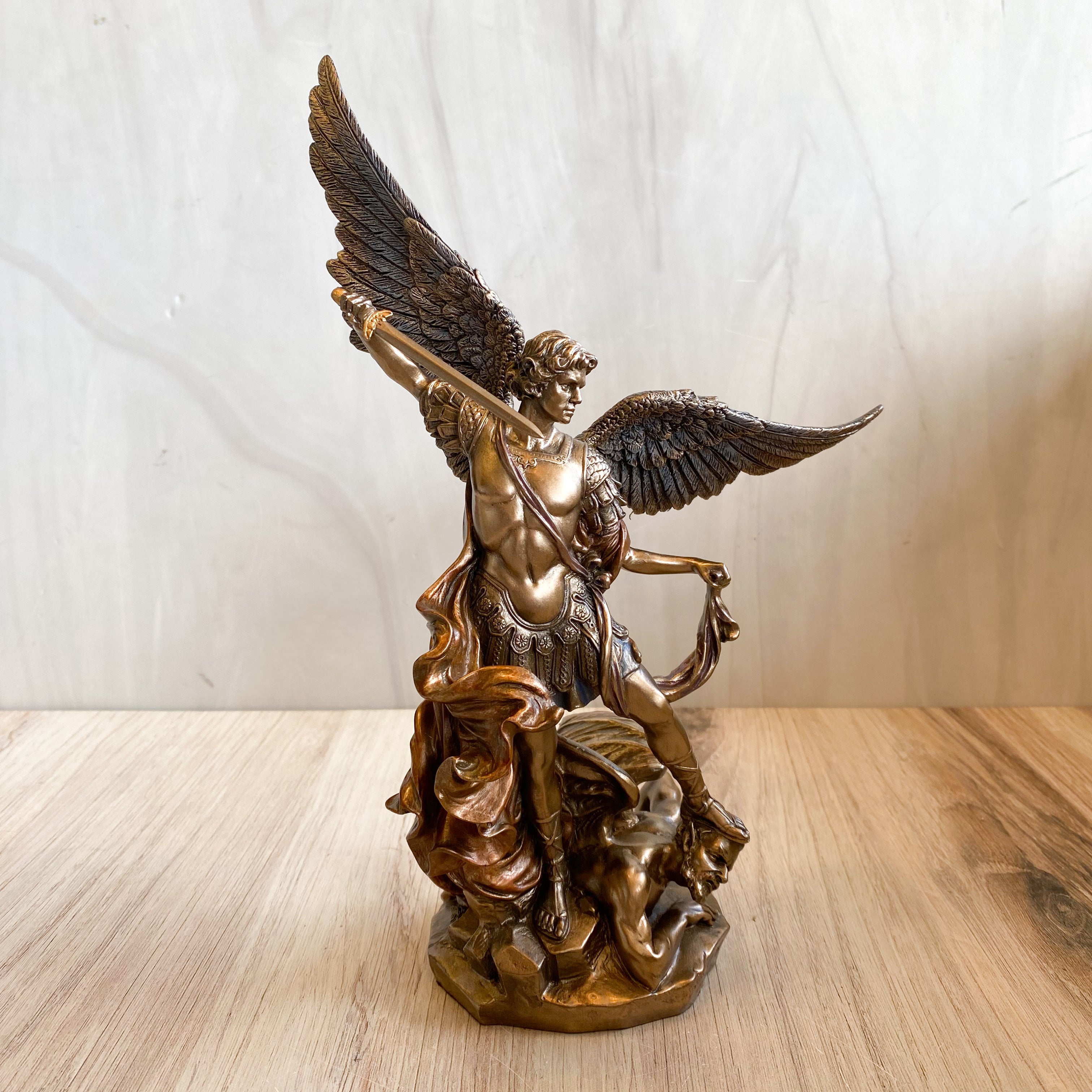 St. Michael,in Cold Cast Bronze 9"