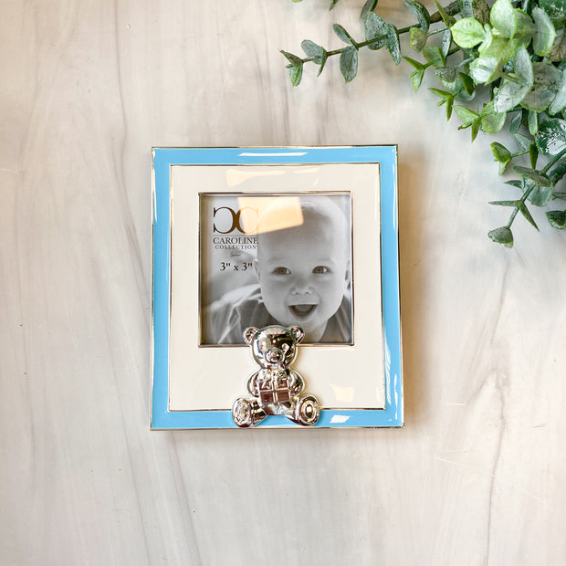 5" Blue Baby Bear Frame