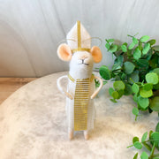 6"H Wool Felt Bishop/Nun/Pope/Mouse Ornament, 3 Styles