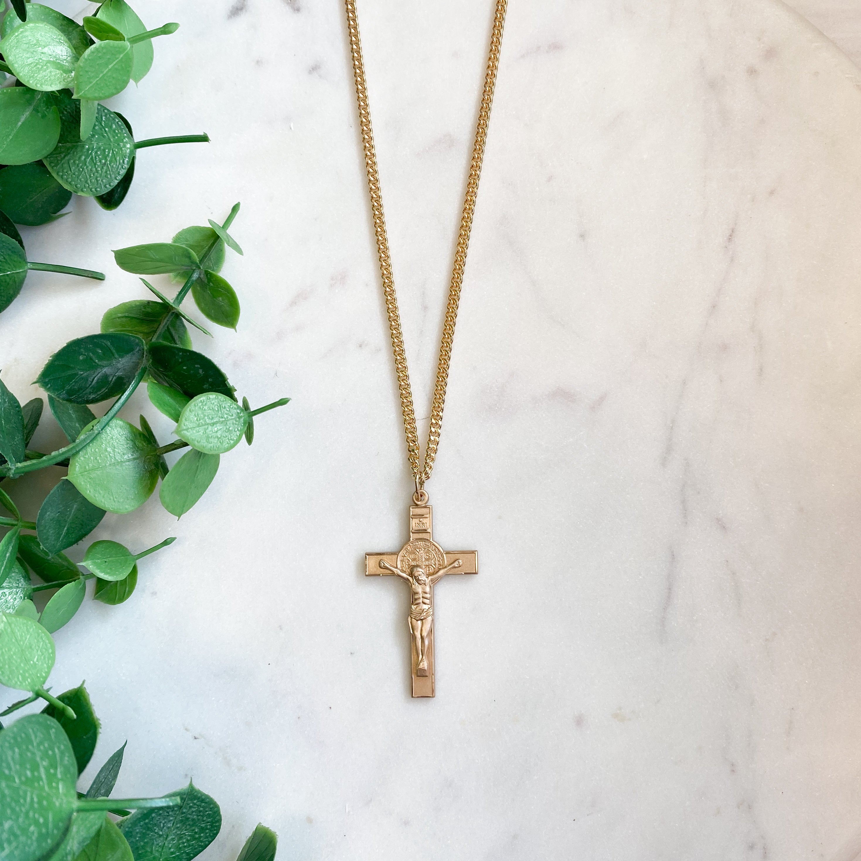 St. Benedict Crucifix Necklace - Large