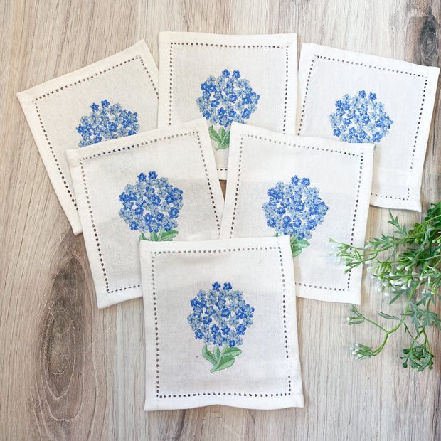 Hydrangea Cocktail Napkins