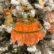 Metal & Plastic Chandelier Ornament, 4 Styles