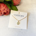 Coastal Kids Our Lady of Lourdes Necklace Aqua
