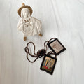 St. Joseph Terror of Demons Brown Woven Scapular