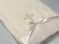 Satin Edge Burp Cloth W/Cross