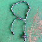 Knotted Cord Rosary Decade Adjustable Bracelet