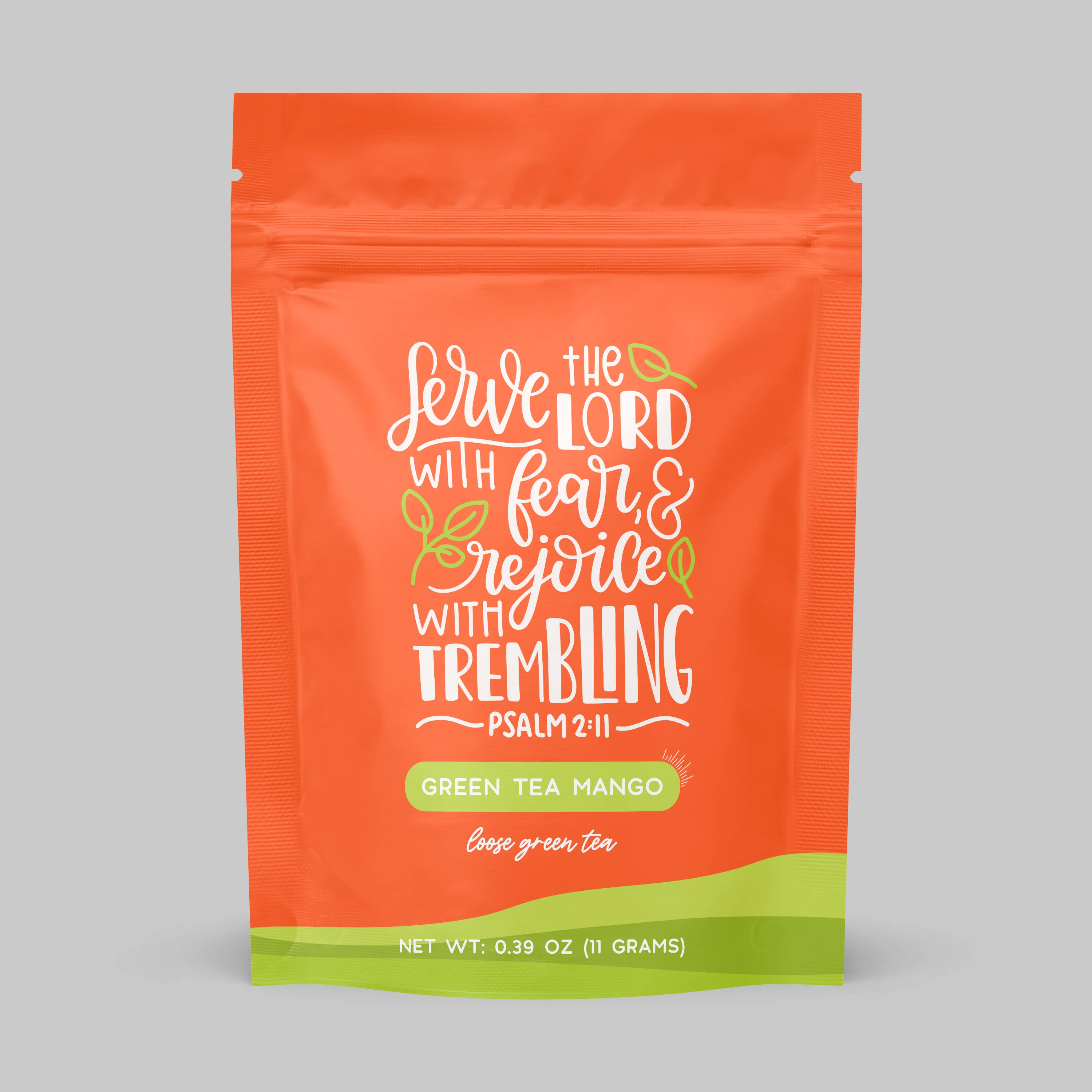 Bible Verse "Serve The Lord" Mango Green Tea - Tropical Tea