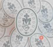 Miraculous Medal Sticker, Catholic Vinyl Sticker