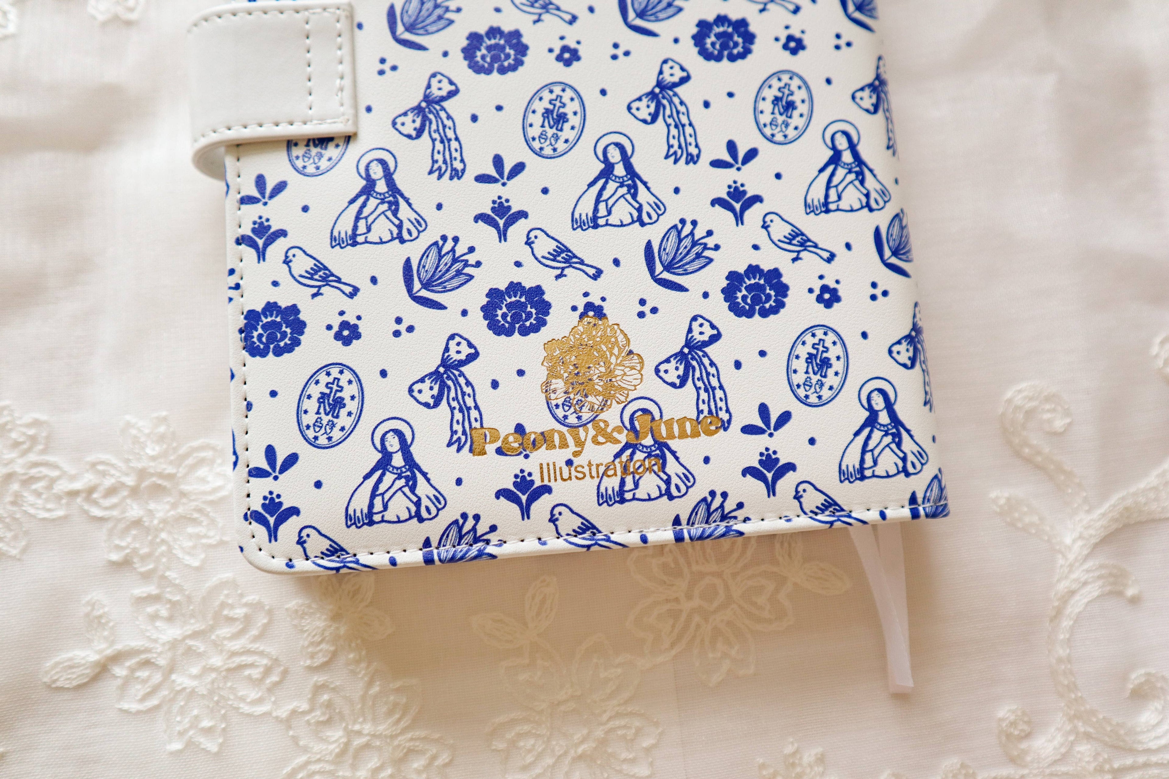 Blue Marian Leather Journal