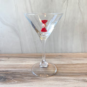 4"Rd x6-1/4"H Martini Glass Holiday Icon Inside, 8 Styles