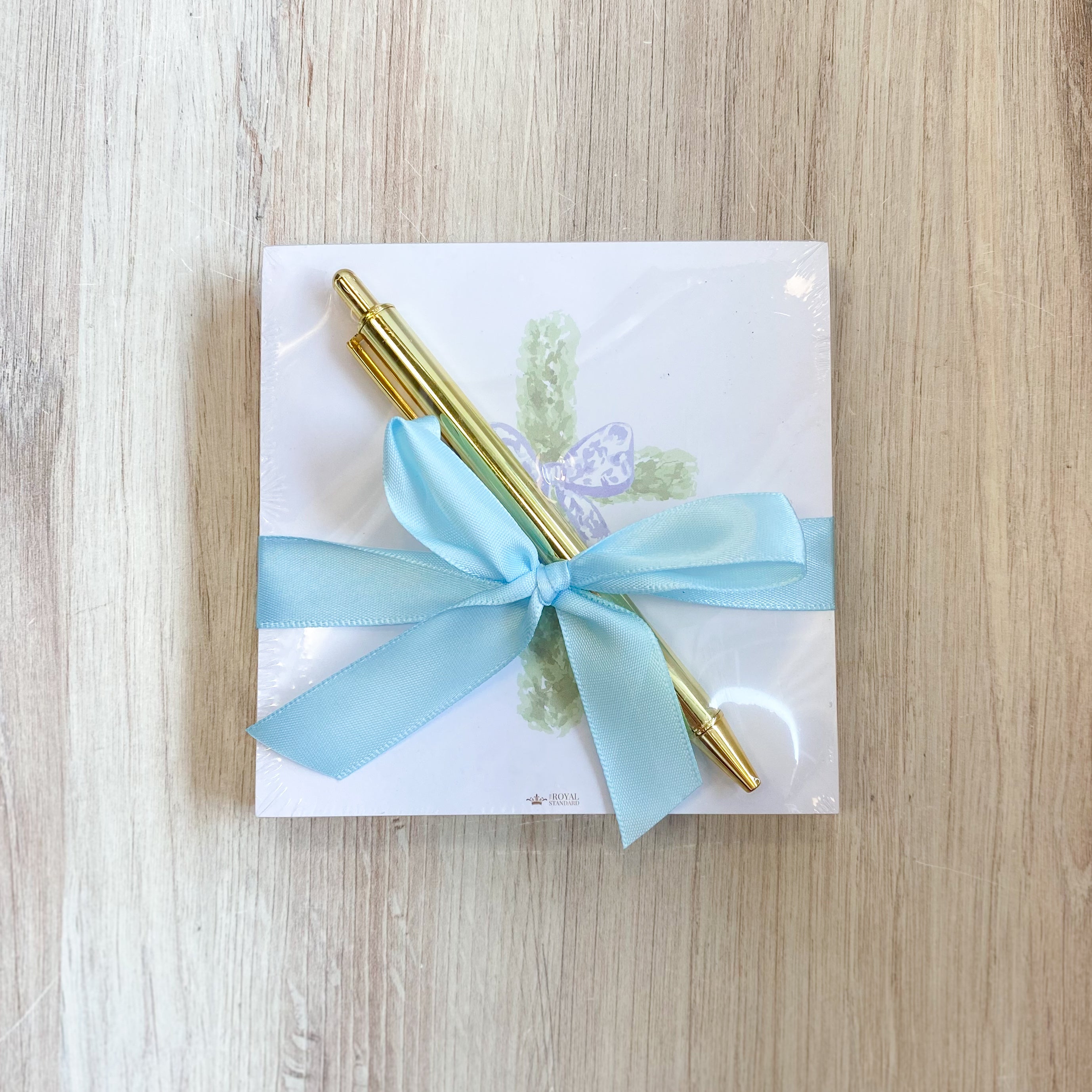 Boxwood Cross Block Notepad Gift Set