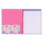 Happy Daisy Clipfolio with Lined Notepad