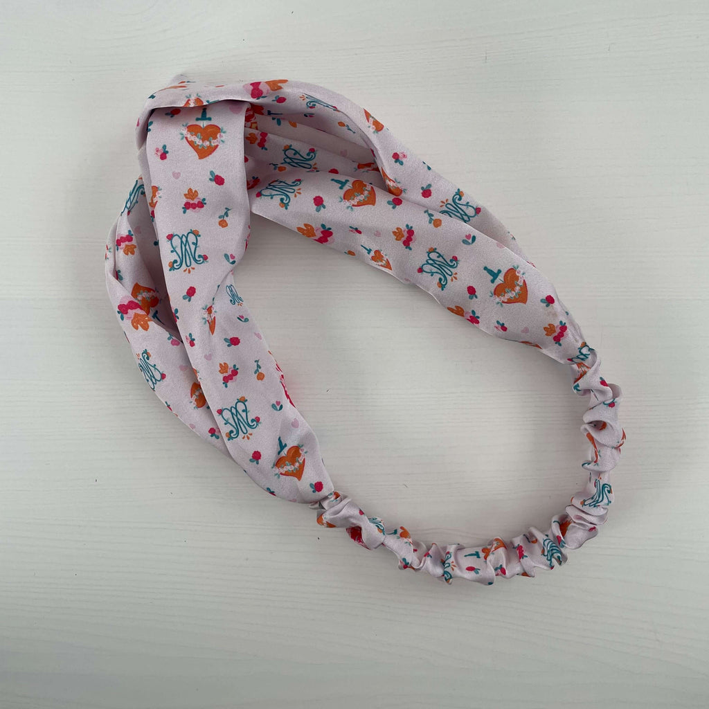 Catholic Satin Headband - Auspice Maria Collection