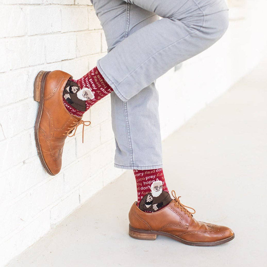 St. Padre Pio Adult XL Socks