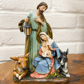 7.5"H HOLY FAMILY with ANIMALS