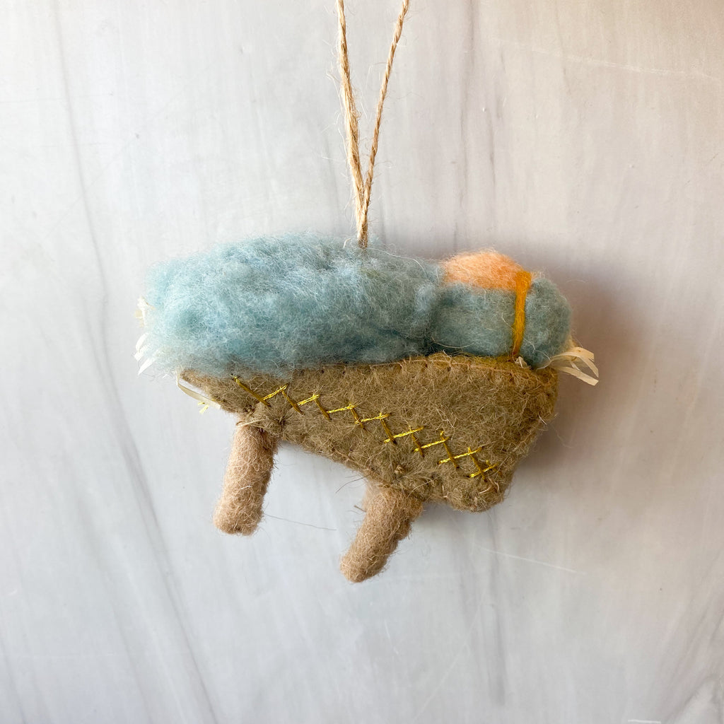 4"H-6-1/2"H Wool Felt Wise Man/Baby Jesus Ornament, 3 Styles