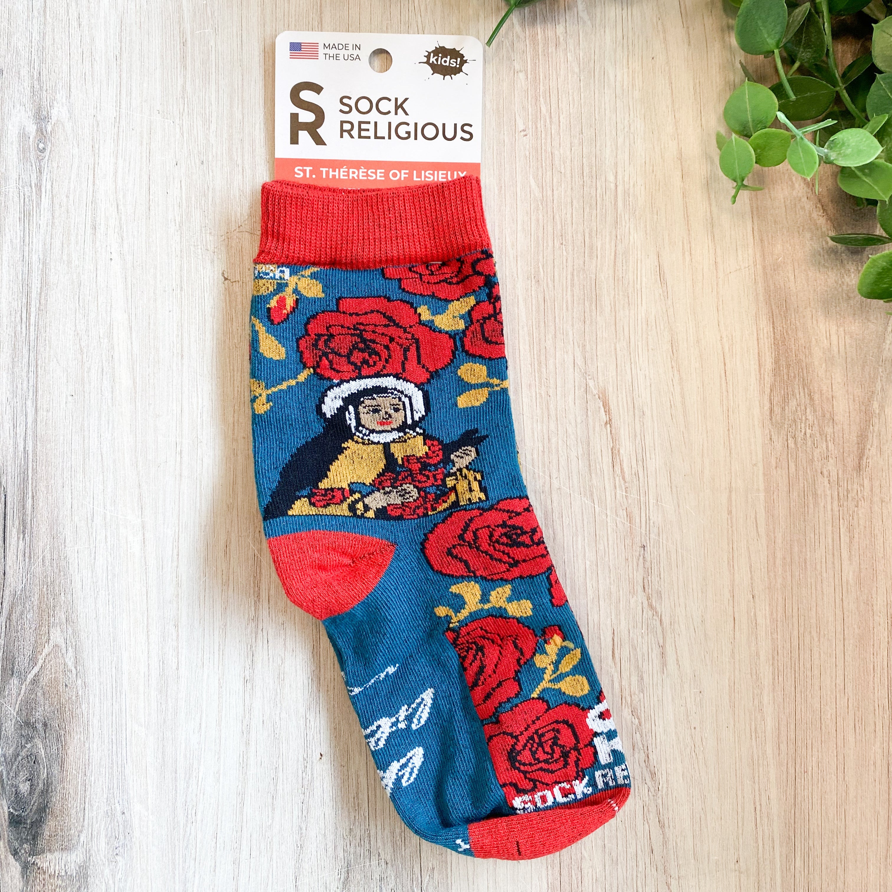 Kids St. Therese of Lisieux Socks