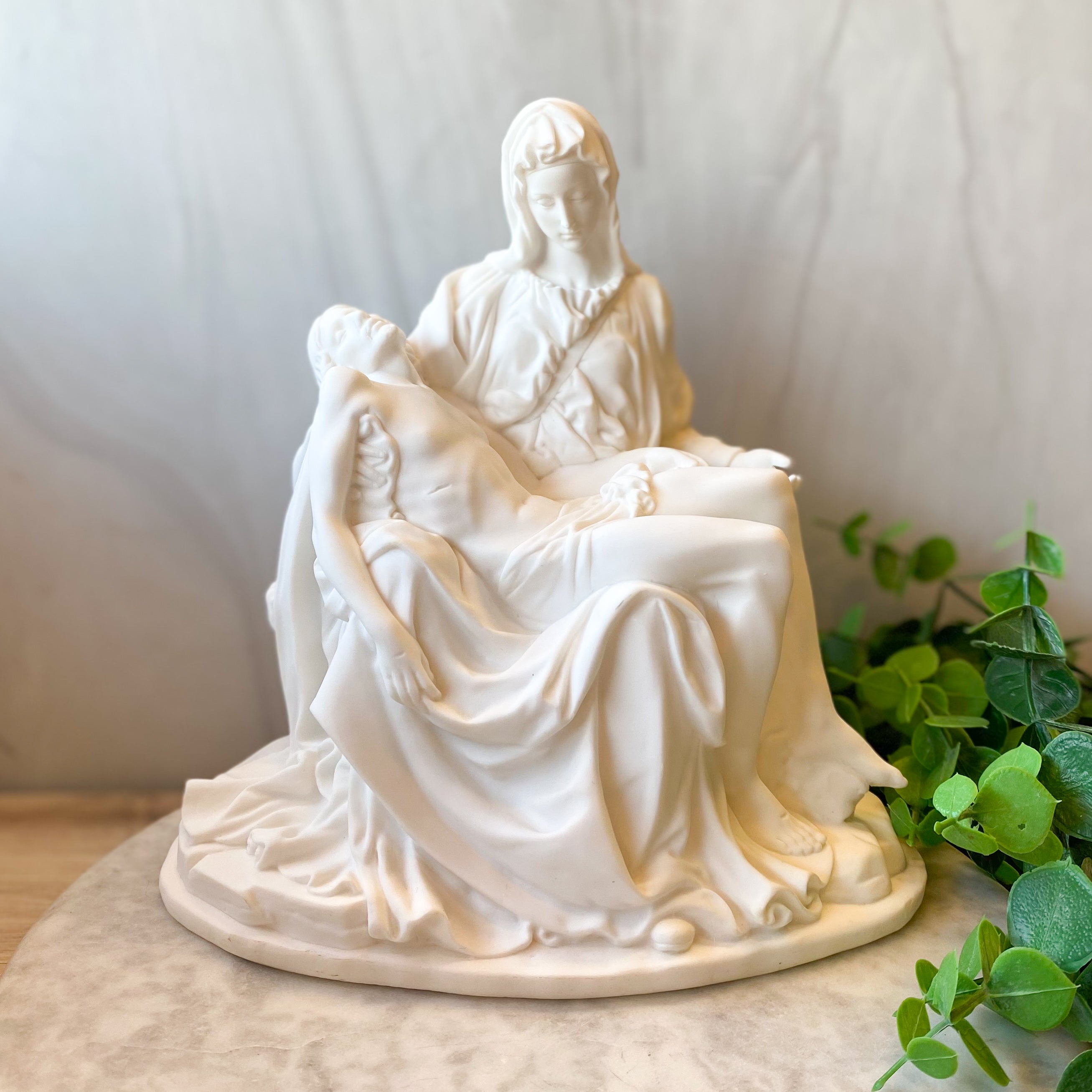 8" H White Pieta Figure