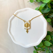Golden St. Benedict Necklace