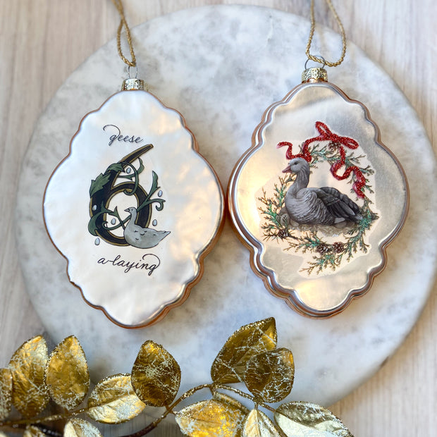 12 Days of Christmas Glass Ornament Assorted in Gift Box