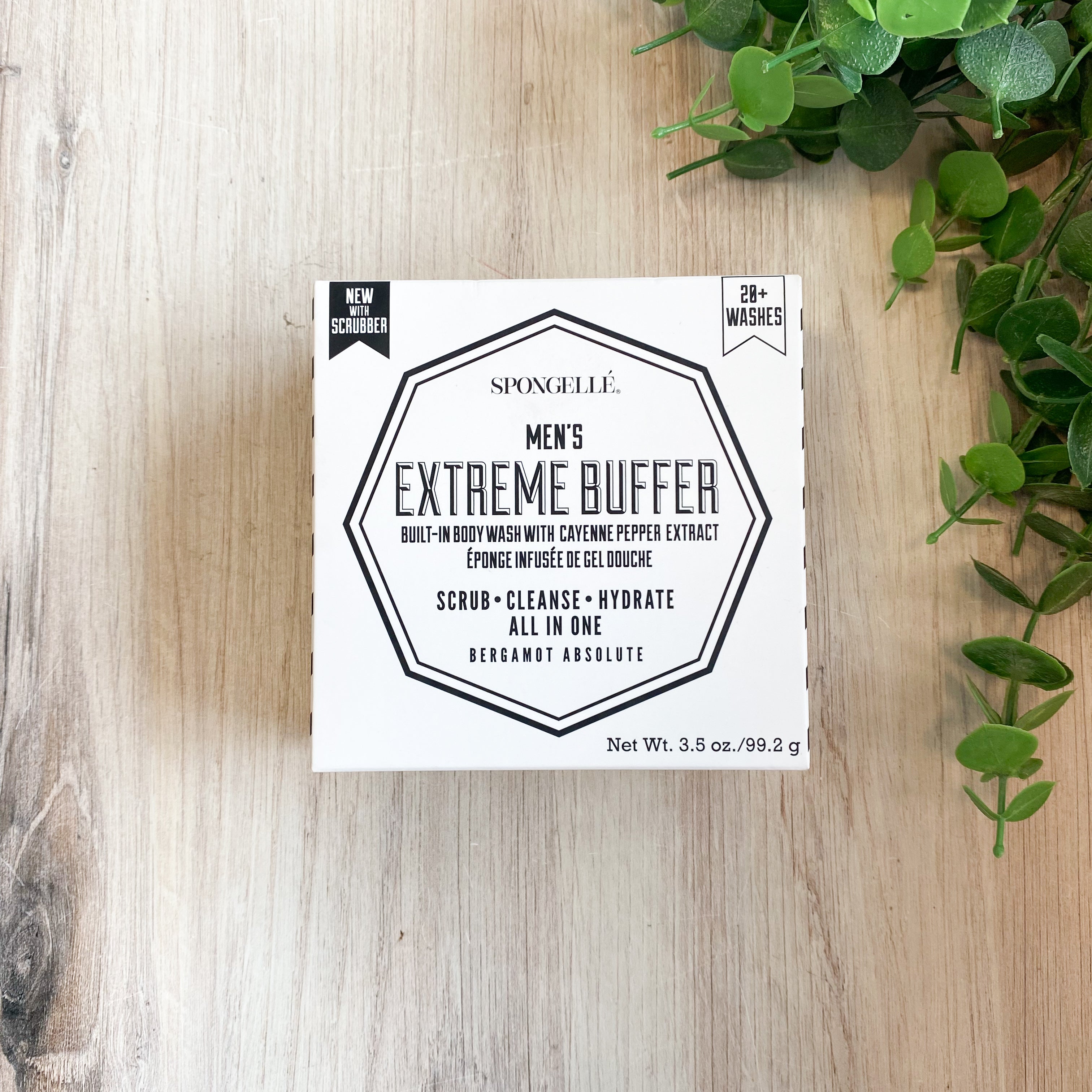 Men's Extreme Buffer with Black Scrubber - Bergamot Absolute