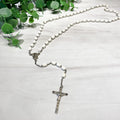 White Vintage Marian Rosary