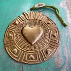 Sacred Heart Tin Ornaments