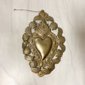 Hanging Ex-voto heart with flowers