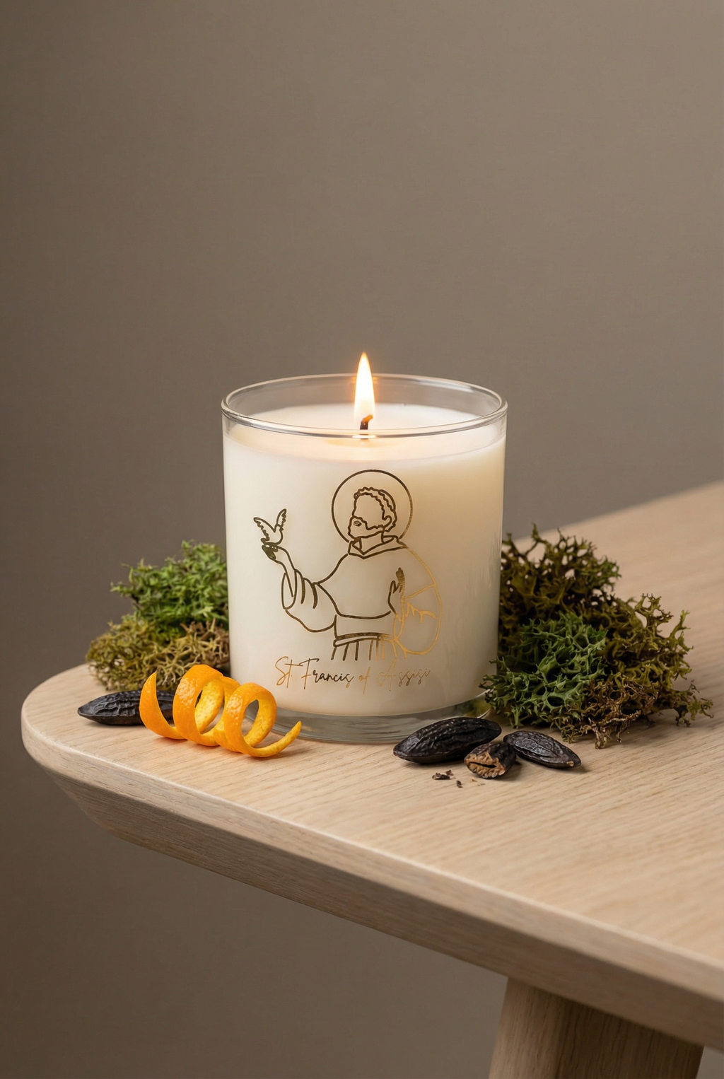 Saint Francis of Assisi Candle