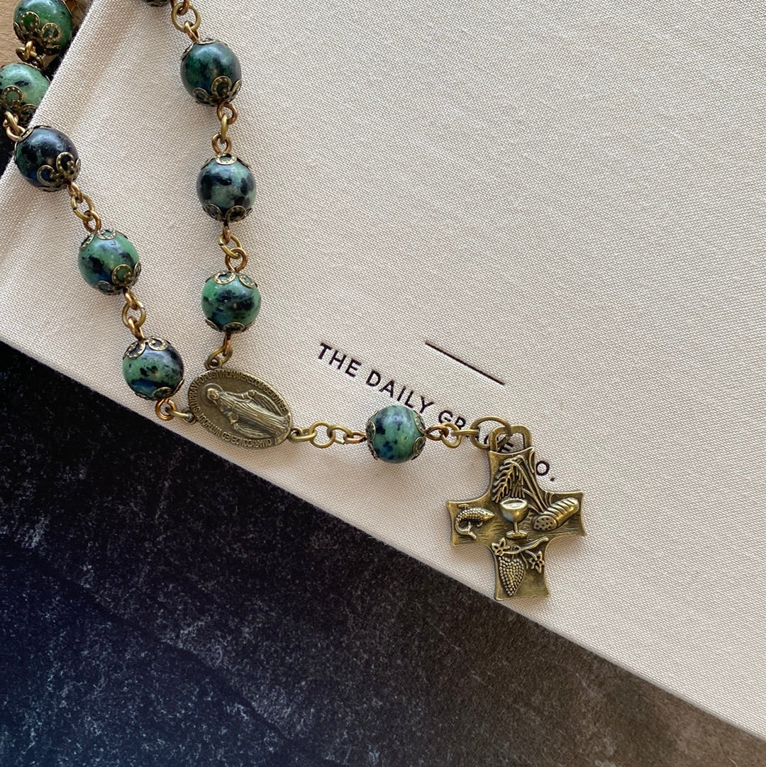 JR3 Ruby Zoisite Rosary