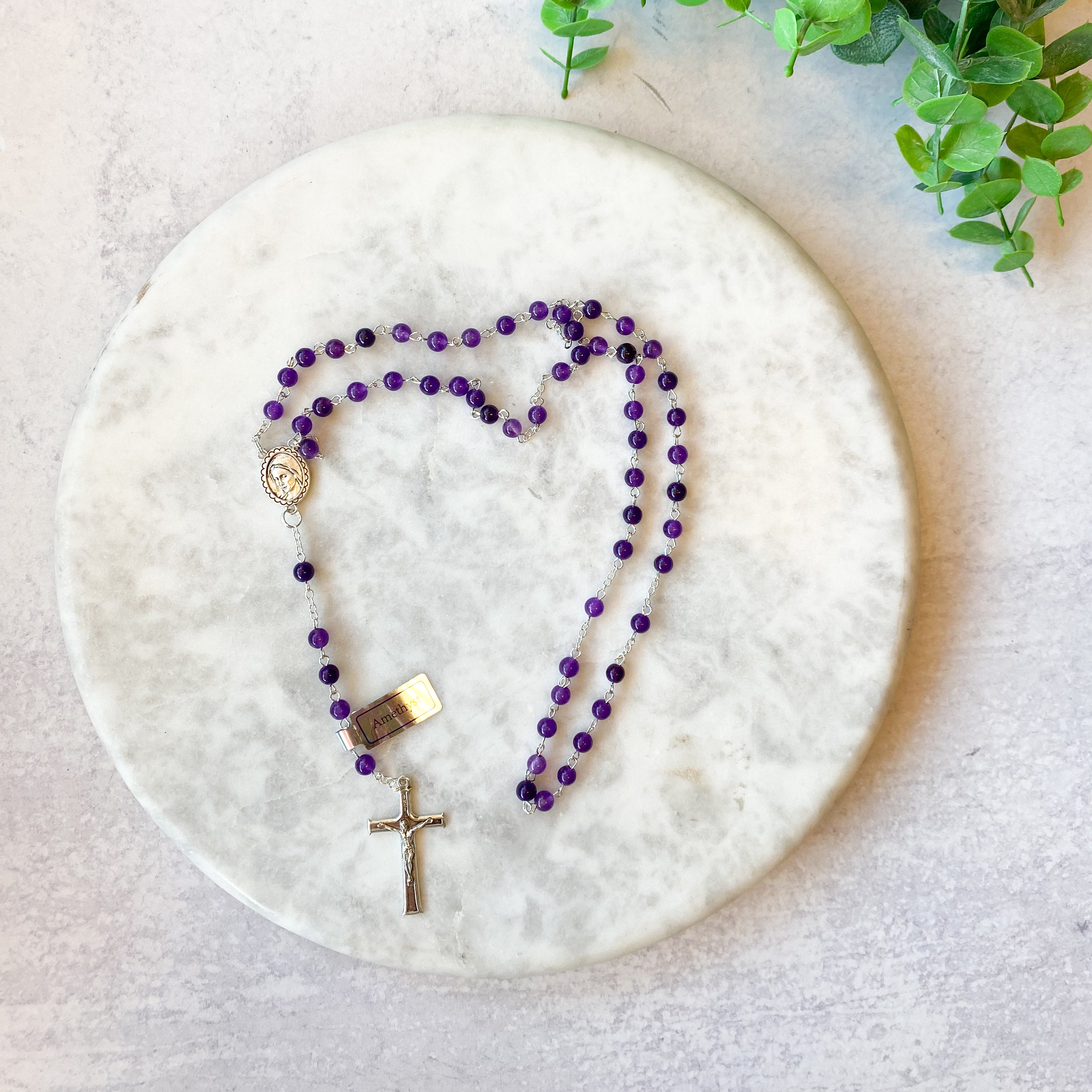 Italian Amethyst Rosary
