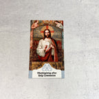 Thanksgiving After Holy Communion Holy Card NEW