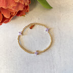 7"L Enamel Cross Gold Bracelet (Assorted Cross Colors)
