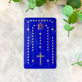 Embossed Rosary Card