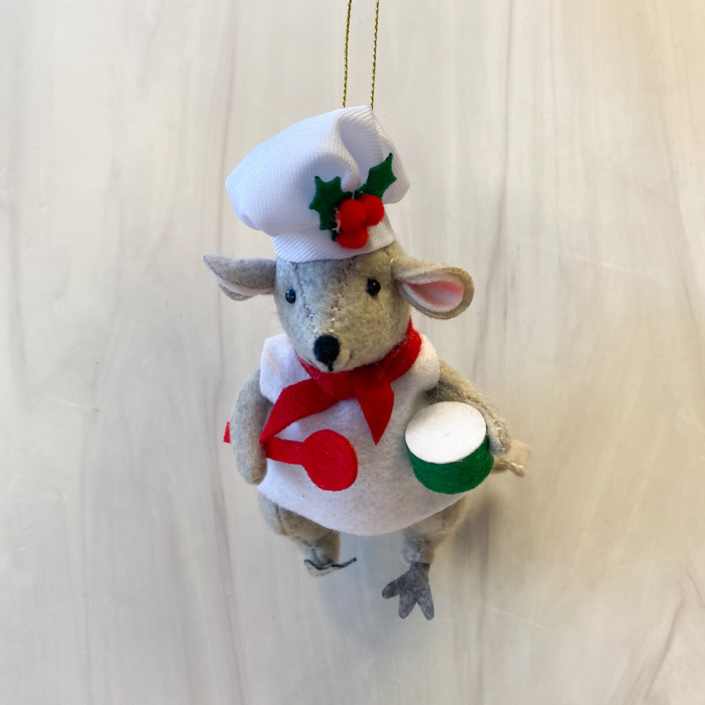 Mouse Chef Ornaments