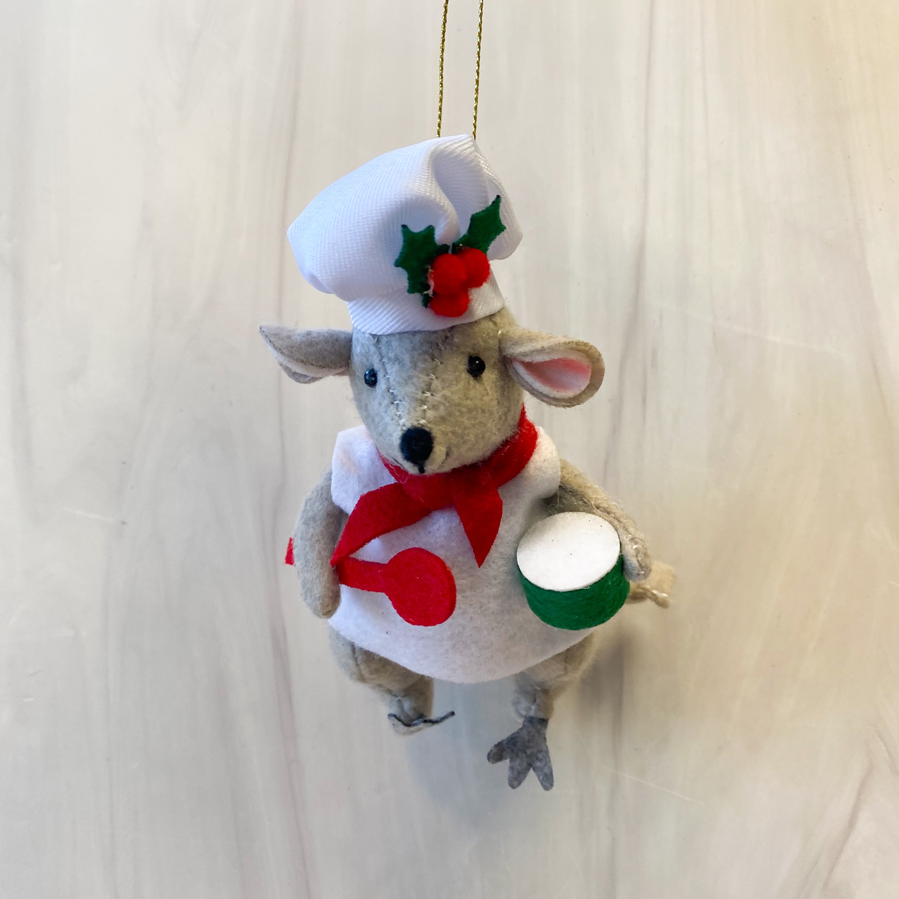 Mouse Chef Ornaments