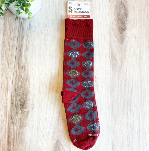 Four Evangelists Adult Socks