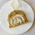 Nativity City Gold Leaf Ornament